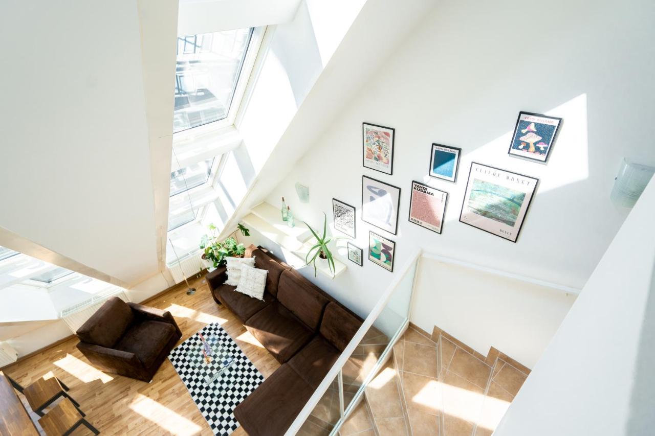 Unique Maisonette Apartment Gasometer 12Th Floor Wien Eksteriør bilde